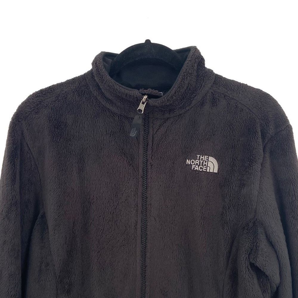 The North Face Women’s Full Zip Fleece Jacket Black Large - Picture 4 of 8